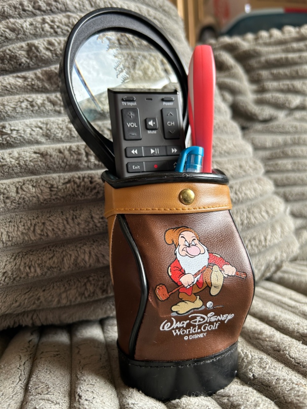 Walt Disney World Golf Grumpy Snow White Mini Golf Bag 5” Pencil Pen Holder